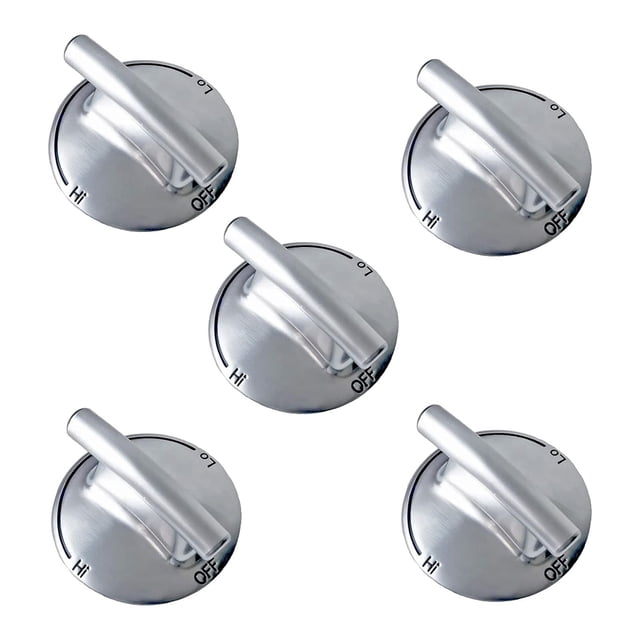 JIAHAOO Heat-Resistant Silver Oven Control Knobs Perfect Fit for GC8536ADS & Other KitchenAid Models