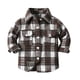 thumbnail image 1 of Gibobby Chaqueta de invierno para niñosNiños Niño Bebé Unisex Otoño Invierno Plaid Tops Camisa De Manga Larga Abrigo Chaqueta Cardigan Ropa(Negro, 8-9 Años), 1 of 3