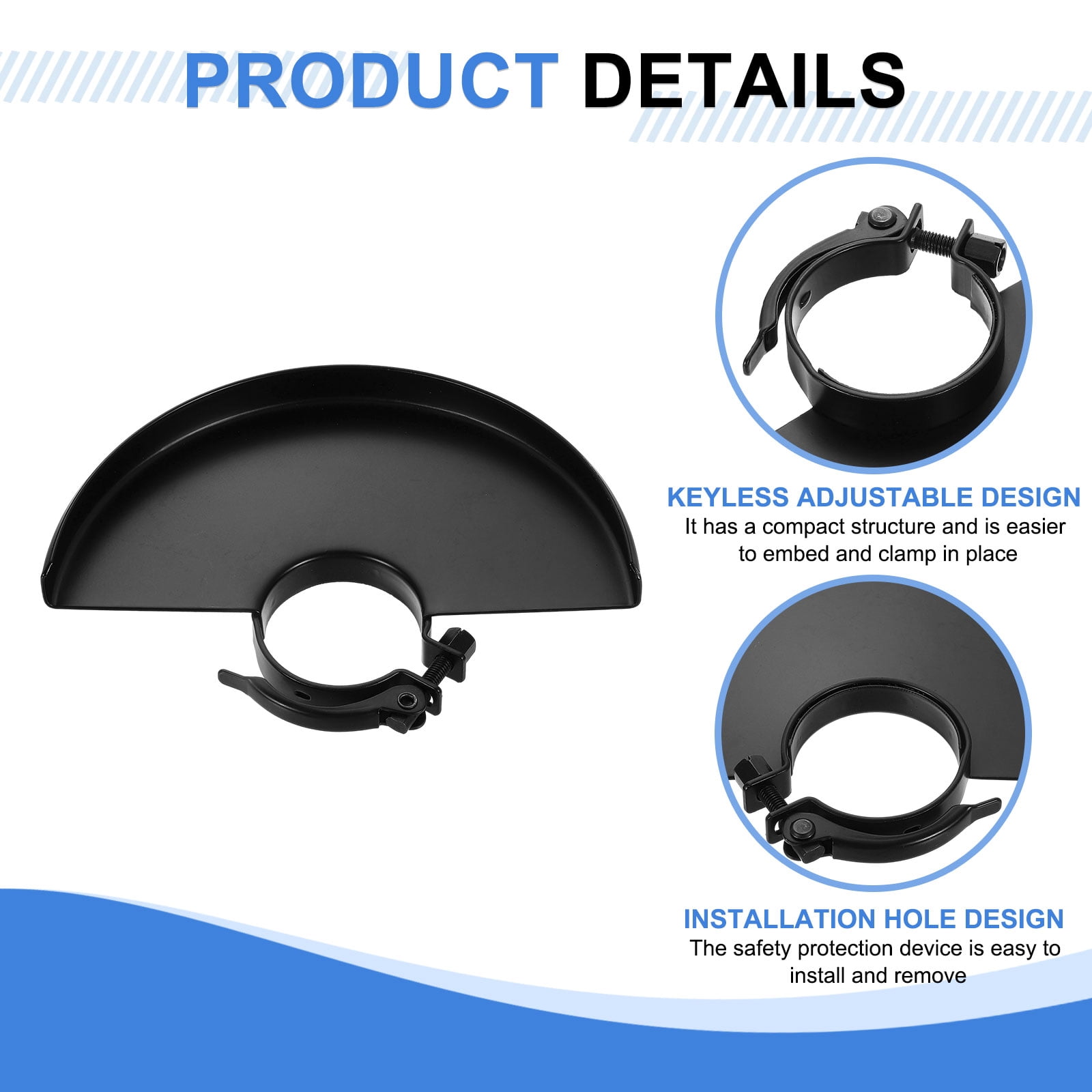Uxcell Grinder Guard 9" 245mm Dia Metal Adjustable Angle Grinder Protector Cover