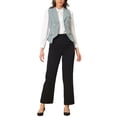 thumbnail image 2 of CHALECO DE TRAJE DE MUJER INSPIRAR CHIC, DOBLE BOTONADURA, CON SOLAPA, VESTIDO ELEGANTE, GRIS, 2 of 6