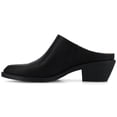 thumbnail image 3 of Journee Womens Tomeka Pointed Toe Cuban Heel Comfort Casual Mules, 3 of 10