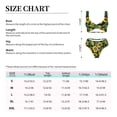 thumbnail image 6 of Wukai Sunflower 1 Women's Bikini Set Two Piece,wimsuit High Waisted V Neck Twist Front Adjustable Spaghetti Straps Bathing Suit-Medium, 6 of 7