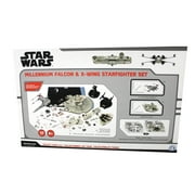 Star Wars Paper Model Kit Millennium Falcon and X-Wing StarFighter Dual Pack