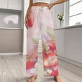 thumbnail image 2 of Strawberry Fruit Watercolor Women's Pajamas Pajama Pants Women's Sleepwear Lounge Sleep Bottoms Stretch with Pockets, 2 of 7
