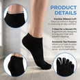 thumbnail image 5 of BlinkLLX 6 Pairs Cotton Toe Socks Low Cut No Show Athletic Socks for Men Women, 5 of 5