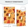 thumbnail image 5 of ZICANCN Outlet Covers Wall Plate, Forest Cartoon Leaves Light Switch Cover Decorative, Duplex Toggle Combo 1-Gang, 5 of 9