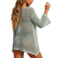 thumbnail image 4 of Crochet Cover Up for Women Mesh Hollow Out Bikini Cover Ups for Swimwear Summer Swimsuit 2026, 4 of 7