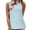 Sky Blue, variant on Women Summer Tops Tank Tops For Women Sleeveless Eyelet Shirts High Crew Neck Cute Summer Loose Fit Top Breastfeeding for Crop Top Teen Crop Spandex Crack Bulk Camisole Cut off Sleeve Pink 2XL