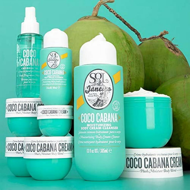SOL DE JANEIRO Coco Cabana Moisturizing Body Cream-Cleanser, 13 Fl Oz 