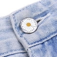 thumbnail image 2 of Pernos De Reparación De Botones De Jeans De 12x17 Mm Para Pantalón De Mezclilla Reemplazo De Margarita Plateada Sunnimix Botón de los pantalones vaqueros, 2 of 7