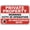 Warning Sign 2, variant on Private Property No Bicycles Sign 8"x12", Aluminum Tin Warning Signs for Home Outdoor Garden, Weatherproof Policy Sign for Yard
