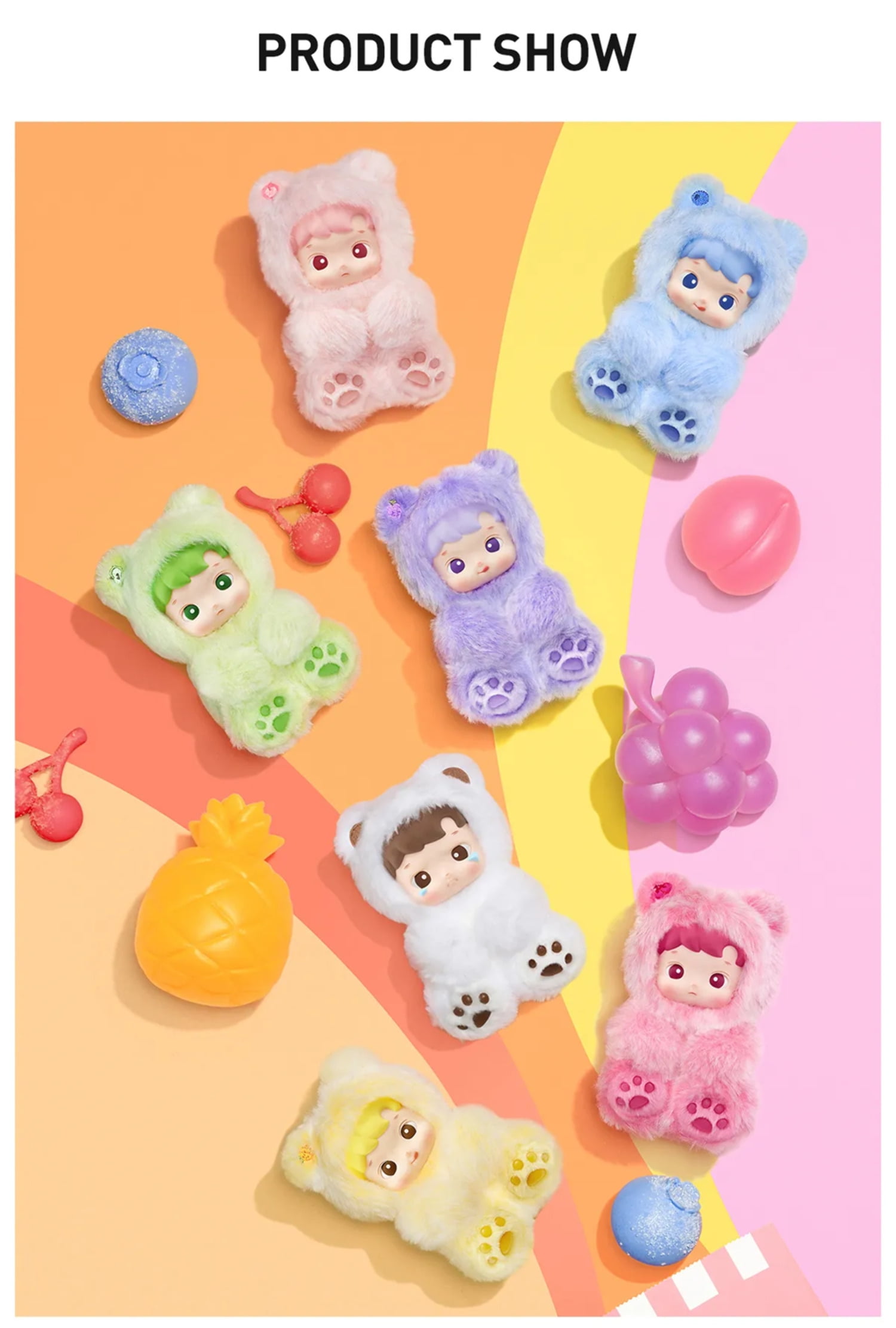 Pop Mart HACIPUPU Gummy Bear Series - Vinyl Plush Pendant Blind