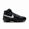 thumbnail image 3 of N I-K-E A i r-Jor-dan 1 Mid TD Football Cleats Black White FJ6805-001 Men Sizes, 3 of 6