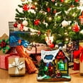 thumbnail image 4 of Christmas Village Houses  Resin Christmas Village with Warm Light Battery Operate  Christmas Home Table Decor  B, 4 of 8