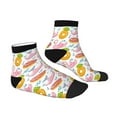 thumbnail image 6 of Salouo Flamingo And Pineapple Pattern Unisex Middle Tube Socks,Middle-Finger Knee High Socks Over The Calf Tube Stocking Crew Stockings for Women and Men Tube Socks, 6 of 8