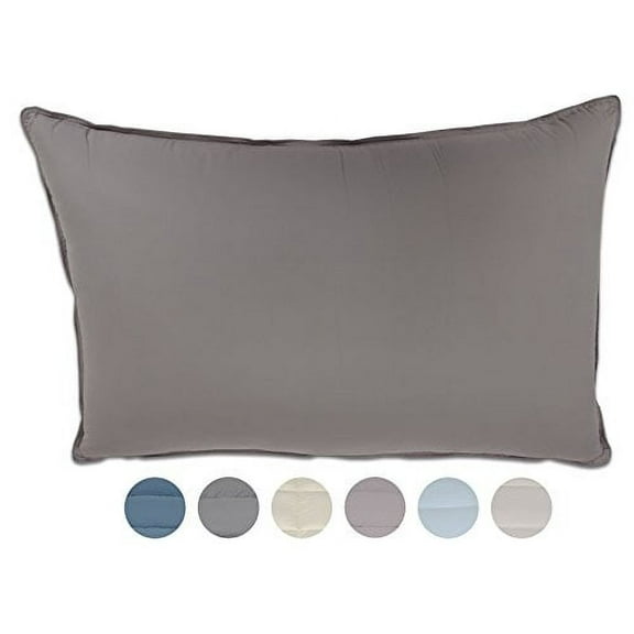 Pillowtex Dream in Color Pillow (King (20 Inches x 36 Inches), Heather)