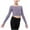 Purple, variant on OGLCCG Kids Girls Ballet Wrap Top Long Sleeve Dance Sweater Soft Ballet Warm Up Pullover Crop Top for Leotard 5-16 Years