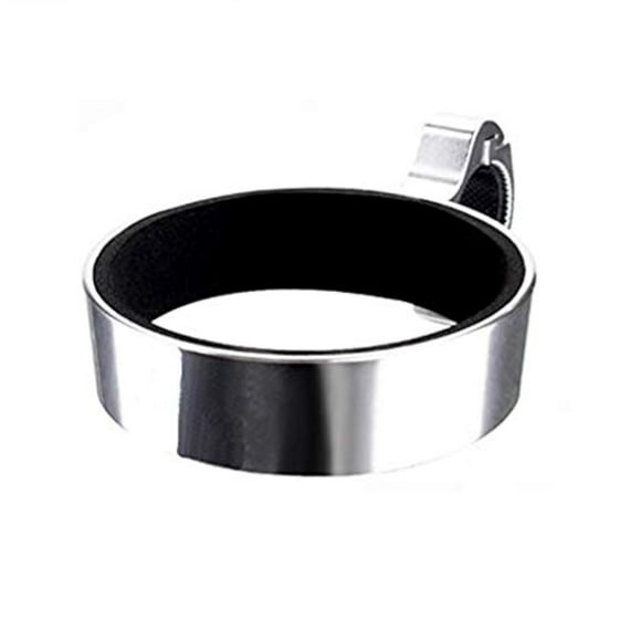 Bike Handlebar Cup Holder, Clinch Bottle Cages?Black with Multi-Way Mount for Commuters and Road Bike (Silver)