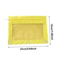 thumbnail image 3 of 2-Pack B5 Pencil Cases - 3-Hole Punch Zippered Pen Bags with Clear Pocket, Durable Cloth Binder Pouches Organization Supplies, 3 of 9