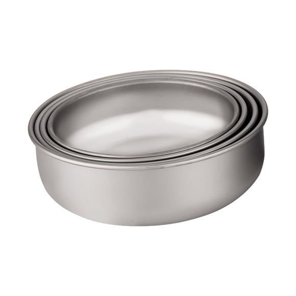 TFixol Ensemble de 4 Bols Légers en Titane Pur - Compact, Durable, Idéal pour la Maison et l'Extérieur, Conception en Métal Résistant à la Corrosion