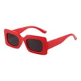 thumbnail image 3 of Gafas de sol rectangulares Yinane para mujer y hombre Rojo Negro gris, 3 of 8