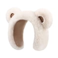 thumbnail image 3 of Orejeras de invierno para mujer, calentadores de orejas de felpa, oso, a prueba de frío, cómodas orejeras de protección para los oídos, cubiertas para Crema, 3 of 8