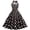C1-Black377, variant on Polka Dot Midi Dress For Women Halter Neck Back Bow Flared Hem Vintage Wedding Guest Long Dress