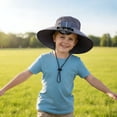 thumbnail image 2 of gcong Cooling Fan Hat for Kids Quick Drying Solar Powered Fan Caps Sun Hat Solar Fan Fishing Hat for Boys and Girls, 2 of 4