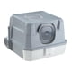 thumbnail image 3 of Caja de arena para gatos completamente cubierta, bandeja de arena para mascotas con capucha, accesorios para mascotas, suministros para mascotas, band gris, 3 of 9