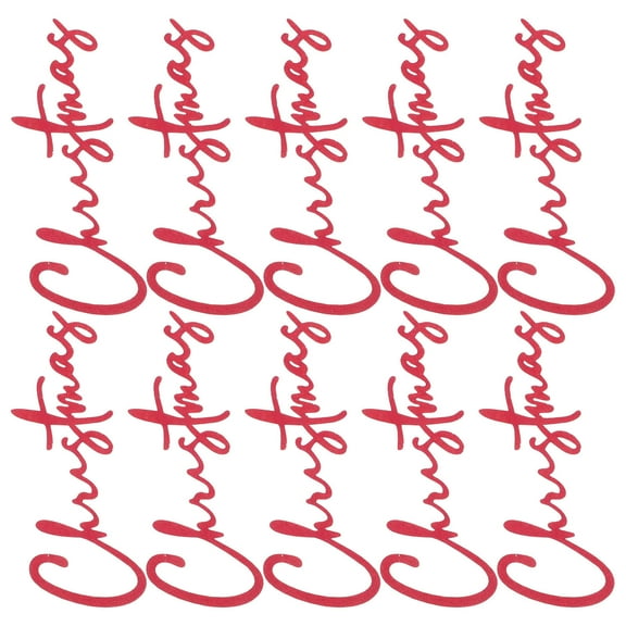 AURARMLET 30Pcs Red Christmas Cake Side Decorations Paper Toppers for Festive Holiday Cake and Baking Celebrations