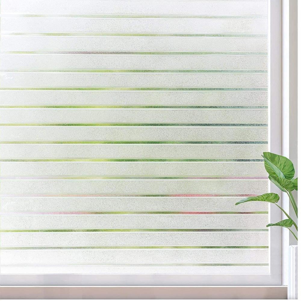 Office Blinds Frosted Static Etched Glass Window Decorative Vinyl Privacy Film 