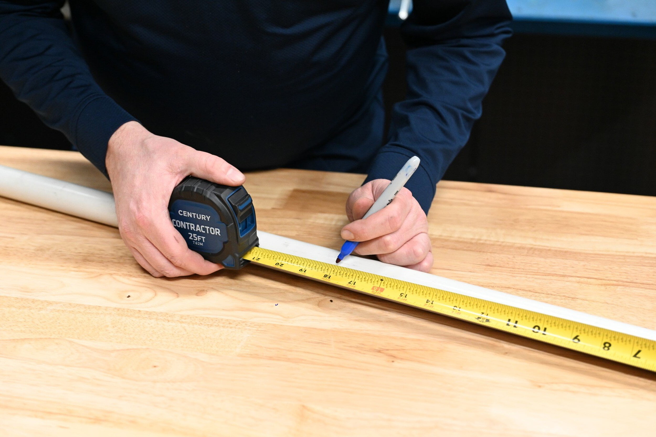 Century Drill & Tool 72841 Contractor Fractional/Metric Tape Measure, 25 Foot