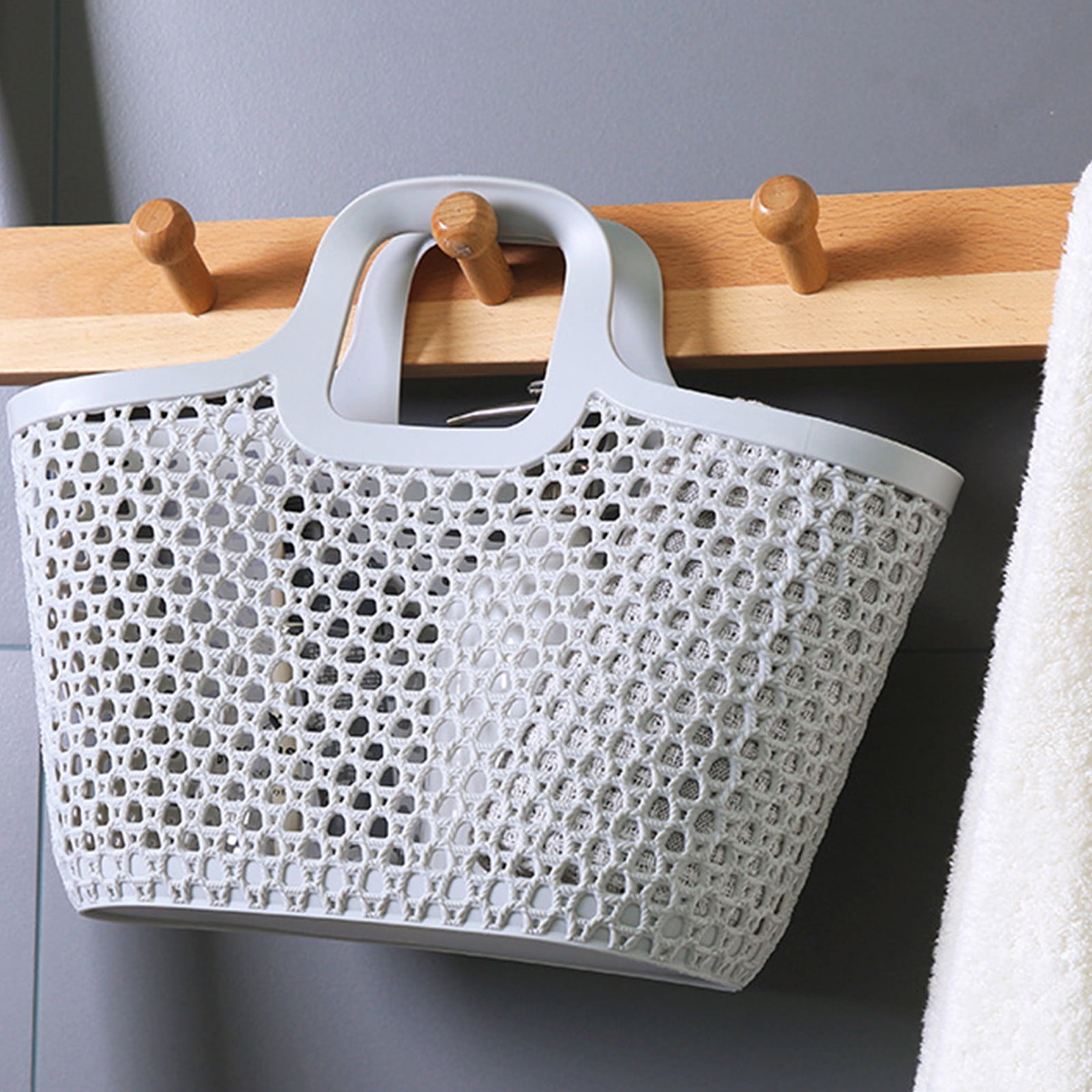 JilgTeok 3 Packs Portable Dirty Clothes Basket Storage Bin Large Capacity Clothes Rack for Laundry Bathroom Closet Living Room Sundries Toys Organizing
