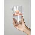 thumbnail image 3 of Smartprints Stay Positive Banner Pint Glass -Image by Shutterstock, 16 oz Transparent Glass, 3 of 4