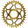 thumbnail image 1 of absoluteBLACK Race Face Oval Cinch Boost Direct Mount Traction Chainring Gold, 32T, 3Mm Offset, 1 of 3