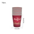 thumbnail image 3 of FeiFu Christmas Themed Paper Cup Plates Napkin Set Tree-Printed Disposable Tableware for Holiday Parties Festive Gatherings, 3 of 6