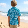 thumbnail image 4 of WAVSUF Boys Short Sleeve Shirt Cartoon Print with Pockets Classic Fit Summer Casual Tropical Shirt Multicolor Size 8, 4 of 8