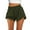 Army Green, variant on qolati Women's Athletic Running Shorts Quick Dry High Waisted Side Split Short Yoga Workout Active Gym Shorts with Zip Pockets