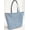 Ice Blue, variant on Crazy For Daisies Tote Bag (Small Oval Tote) Orange