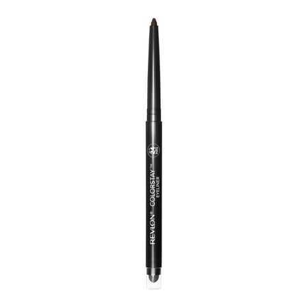 Revlon ColorStay Eye Makeup with Built-in Sharpener, Waterproof, Smudgeproof, Longwearing with Ultra-Fine Tip, 202 Black Brown, 0.01 oz