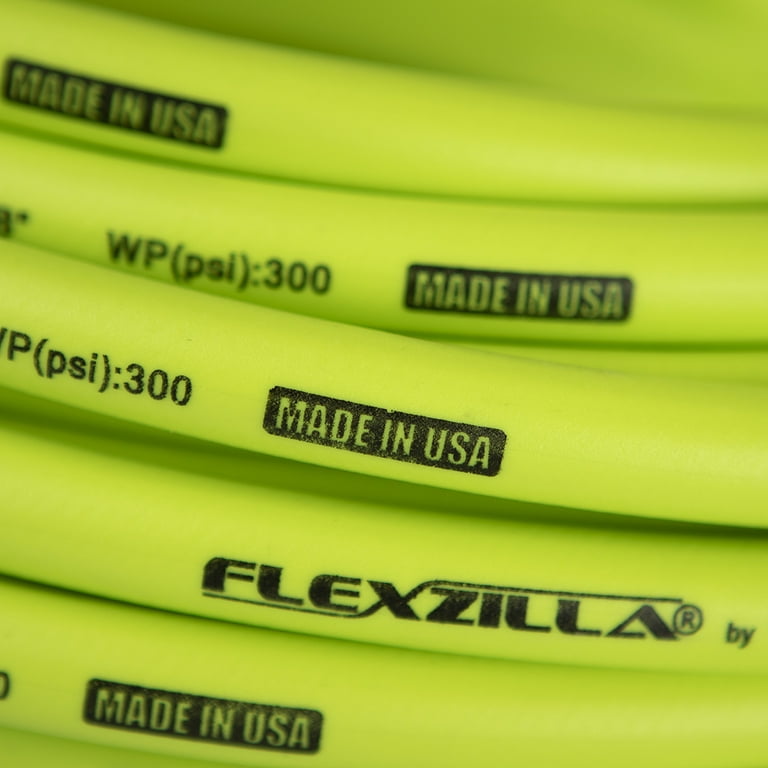 Flexzilla® Manual Air Hose Reel, Open Face, Fixed, Heavy-Duty, 3/8 x 100',  ZillaGreen™
