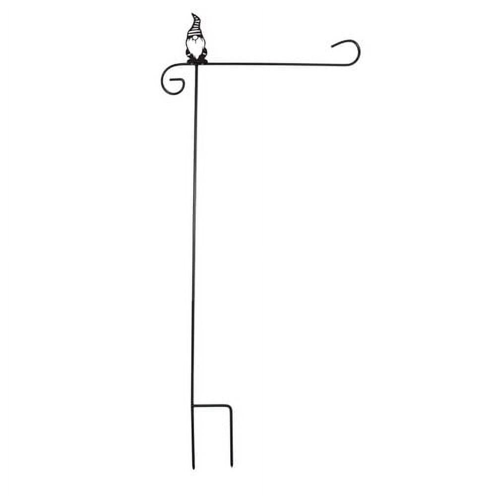 Briarwood Lane Wrought Iron Gnome Garden Flag Stand Holder 40"H Briarwood Lane 40x18