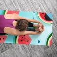 thumbnail image 5 of Watermelon Yoga Mat Towel with Storage Bag - 72.8"x26.8" - Suitable for Hot Yoga, Pilates, Fitness - Yoga Blankets Included, 5 of 6