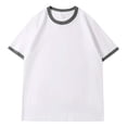 thumbnail image 2 of T Shirts For Men Big And Tall Lightweight Loose Solid Color Casual Crew Neck T Shirt Comfortable 2026 Spring Summer Fall Blouses Pullover Outfits Grey XXXL, 2 of 4