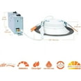 thumbnail image 3 of HALO RL 6 inch Canless Recessed Integrated LED Downlight, 600 Lumens, 5CCT 2700K, 3000K, 3500K, 4000K, 5000K with Dim to Warm, White, 3 of 9