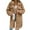 Khaki, variant on Womens Fleece Jacket Women's Fleece Jackets Solid Long Sleeve Cardigan Sweatshirts Open Front Lapel Outerwears Womens Trench Coat Beige L