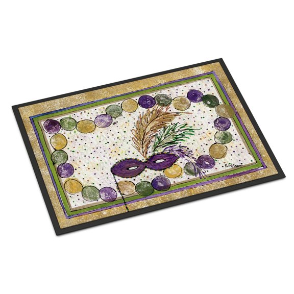 Mardi Gras Beads Door Mat Doormat