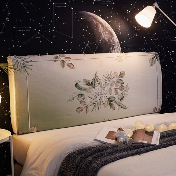 Headboard Covers, Dustproof Protector for Upholstered Headboard (F2, Headboard Length: 70cm-180cm)