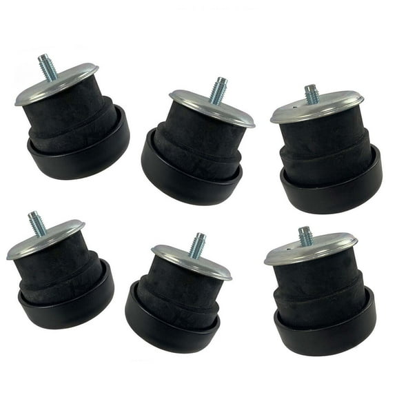 BST BSSP 6PCS Set Body Mount Kit For 1994-2004 Chevy S10 Pickup GMC Sonoma 924-181 924-180, Retainer Bolt Position 1 2 or 3, Upper&Lower Bushings Kit