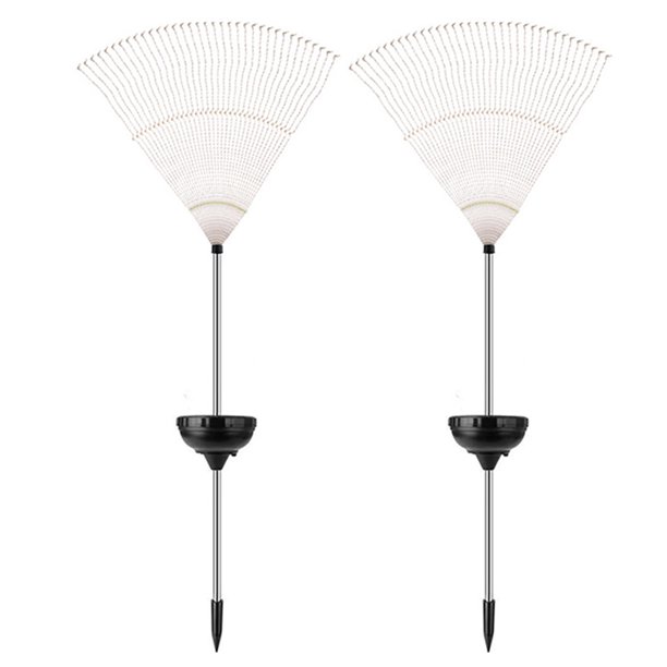 Ground Light Solar Durable 150LED Fácil instalación (luz cálida + 2PCS)